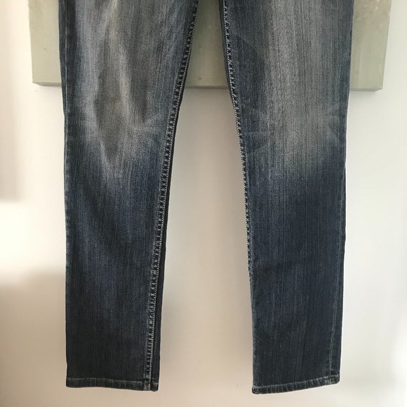 Guess Daredevil Skinny Leg Jeans with Studded Rose🌹Embroidery (NWT) - Picture 8 of 15